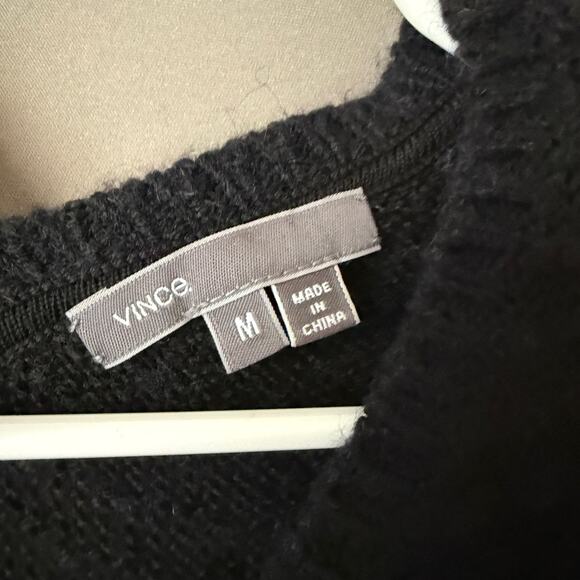 Vince sz M Black‎ wool sweater - Picture 4 of 8